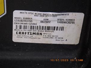 Craftsman discount m230 blade